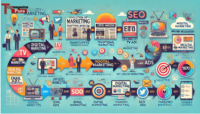 The Evolution of Marketing from Traditional to Digital Infographic